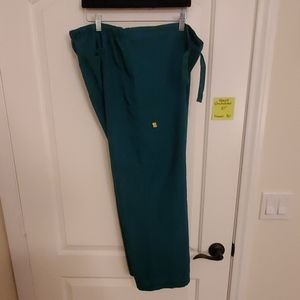 Wonder Wink hunter green scrub pants, 2XL